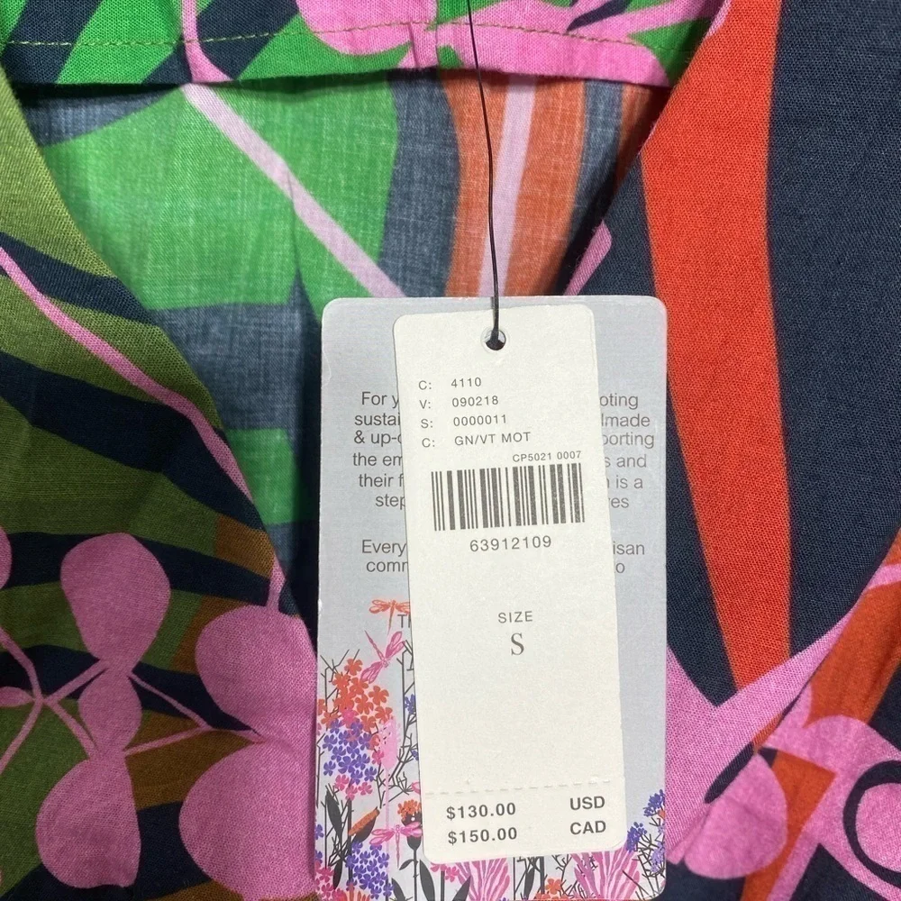 Anthropologie Roopa Pemmaraju Abstract Blouse Size Small - New with Tag - Picture 9 of 10
